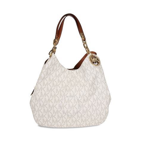 michael kors tasche fulton vanilla|Fulton Large Leather Shoulder Bag .